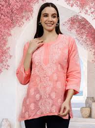 Chikan Embroidered Top